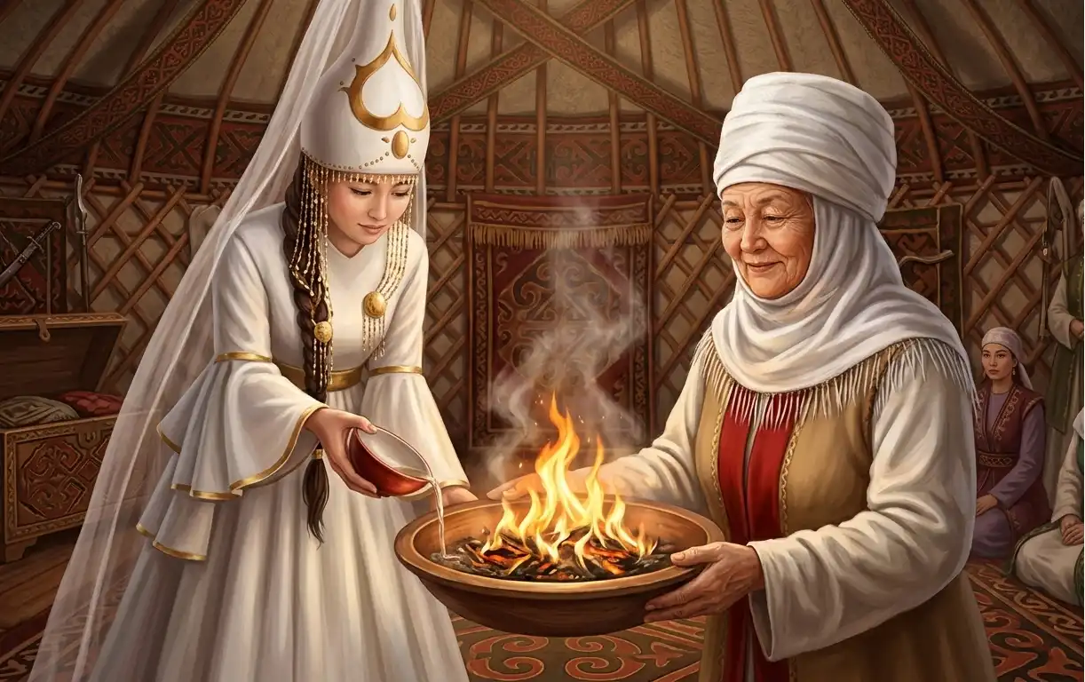 Келінді отқа шақыру дәстүрі туралы